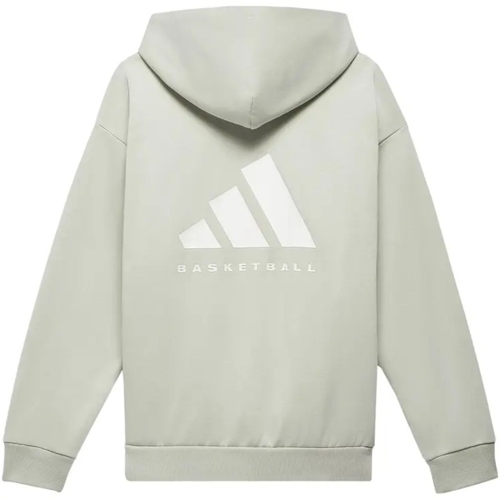 Adidas Basketball Hoodie green Men’s small Pullover Official